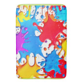 Lebhafte Splash der Neonfarben Badematte (Vorderseite Vertikal)