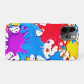 Lebhafte Splash der Neonfarben Case-Mate iPhone Hülle (Rückseite (Horizontal))
