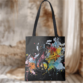 Lebhafte Splashy Music Lover's Tote Bag Tasche