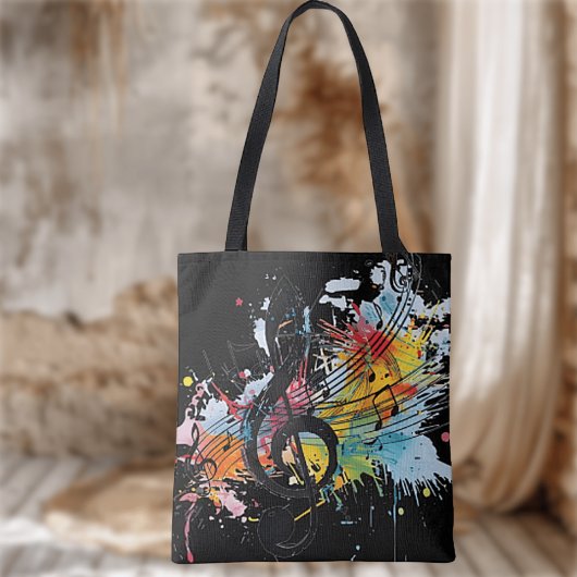 Lebhafte Splashy Music Lover's Tote Bag Tasche