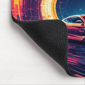 Lebhafte Sportwagen in einer dynamischen Abstrakte Mousepad (Ecke)