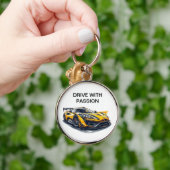 Lebhafte Sportwagen mit modernem Design Schlüsselanhänger (Hand)