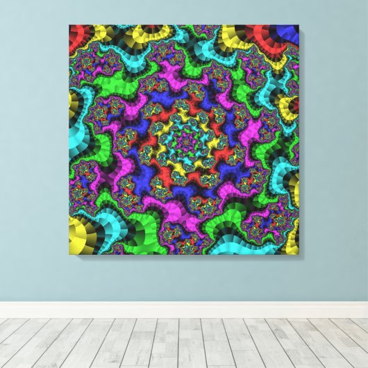 Lebhafte Sprinklerflora Leinwanddruck (Insitu (Holzboden))