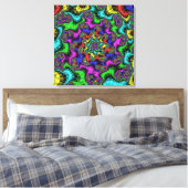 Lebhafte Sprinklerflora Leinwanddruck (Insitu (Schlafzimmer))