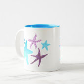 Lebhafte Starfish Tasse (Vorderseite Links)