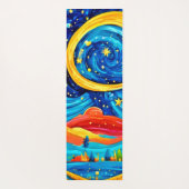 Lebhafte Starry Night Style Art Yogamatte (Rückseite)