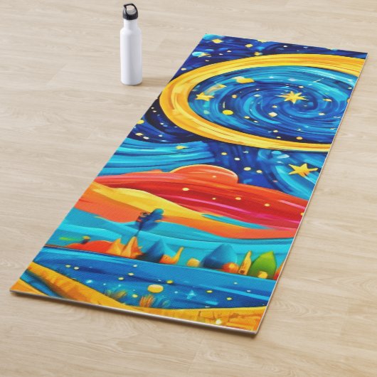 Lebhafte Starry Night Style Art Yogamatte (Beispiel)