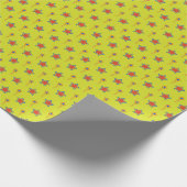 Lebhafte Sternexplosion-Feier Geschenk Wrap Geschenkpapier (Ecke)
