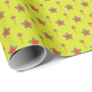 Lebhafte Sternexplosion-Feier Geschenk Wrap Geschenkpapier