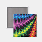lebhafte Sternstreifen Magnet (Vorderseite/Rückseite)