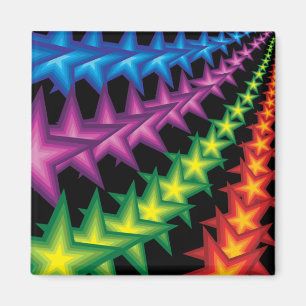 lebhafte Sternstreifen Magnet