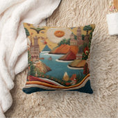 Lebhafte Stickereikunst Kissen (Decke)