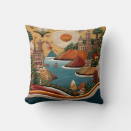 Lebhafte Stickereikunst Kissen