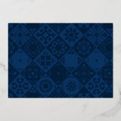 Lebhafte Stimmen: Eine spanische Volkshochzeit mit Folieneinladung (Rückseite)