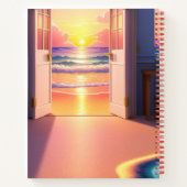 Lebhafte Strandmanifestation Notizblock (Rückseite)