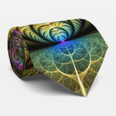 Lebhafte Strukturen Farbenfrohe Abstrakte Fraktal Krawatte (Gerollt)
