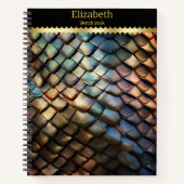 Lebhafte, strukturierte Giftschlange Notizblock (Vorderseite)