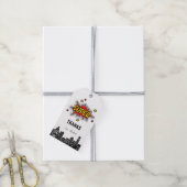 Lebhafte Superhero Editable-Geschenkmarke Geschenkanhänger (Mit Garn)