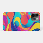 Lebhafte Swirling Abstrakte Kunst Case-Mate iPhone Hülle (Rückseite (Horizontal))