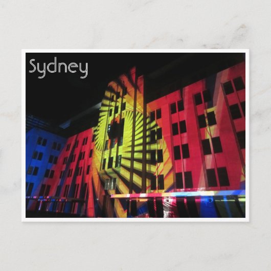 lebhafte Sydney-Mca-Spirale Postkarte (Vorderseite)