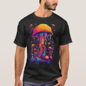 Lebhafte Symphonie: Quallen in Fantastischer Neon T-Shirt (Vorderseite)