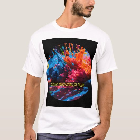 "Lebhafte T - Shirt-Varianten: Entdecken Sie das b T-Shirt (Vorderseite)