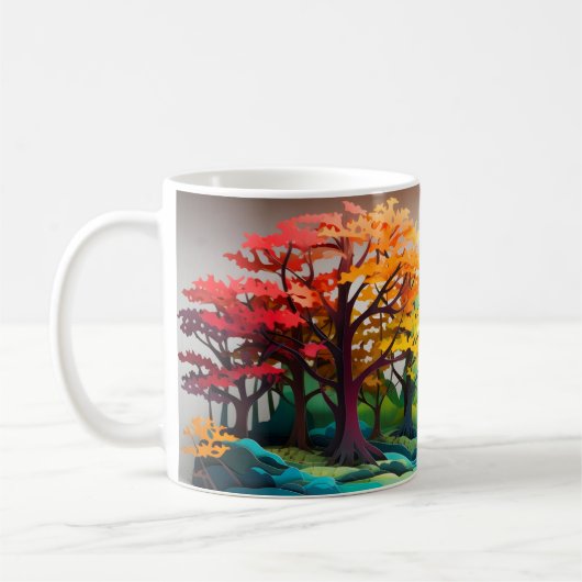 Lebhafte Tasse der Wälder (Links)