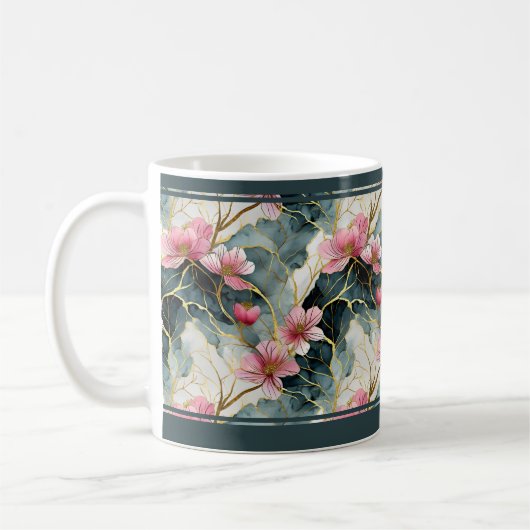 Lebhafte Tasse mit asiatischem Design (Links)