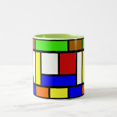 Lebhafte Tasse von Farbblöcken (Mittel)