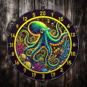 Lebhafte Tentakel Octopus Dartboard Dartscheibe