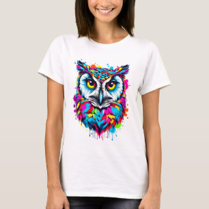 Lebhafte Tinte Spritzer Pop Kunst, Dichtung und Mu T-Shirt