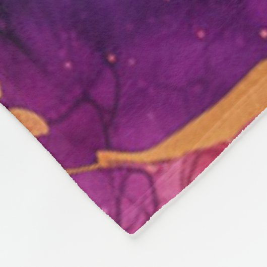 Lebhafte Tintenfusion Fleecedecke (Ecke)