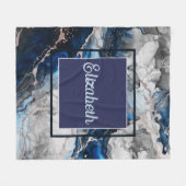 Lebhafte Tintenfusion Fleecedecke (Vorderseite (Horizontal))