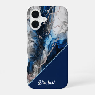 Lebhafte Tintenfusion iPhone 16 Hülle