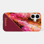 Lebhafte Tintenfusion iPhone 16 Hülle (Rückseite (Horizontal))