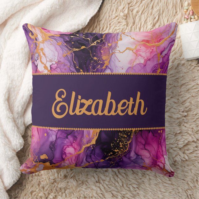 Lebhafte Tintenfusion Kissen (Decke)