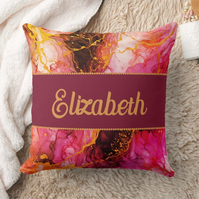 Lebhafte Tintenfusion Kissen (Decke)