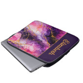 Lebhafte Tintenfusion Laptopschutzhülle (Vorne Knopf)