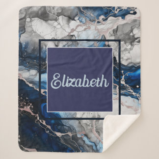 Lebhafte Tintenfusion Sherpadecke