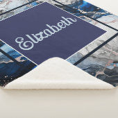 Lebhafte Tintenfusion Sherpadecke (3/4)