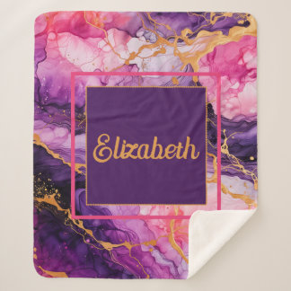 Lebhafte Tintenfusion Sherpadecke