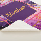 Lebhafte Tintenfusion Sherpadecke (3/4)