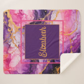 Lebhafte Tintenfusion Sherpadecke (Vorderseite (Horizontal))