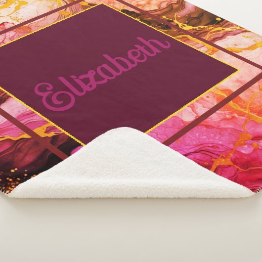 Lebhafte Tintenfusion Sherpadecke (3/4)