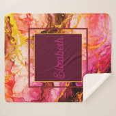 Lebhafte Tintenfusion Sherpadecke (Vorderseite (Horizontal))