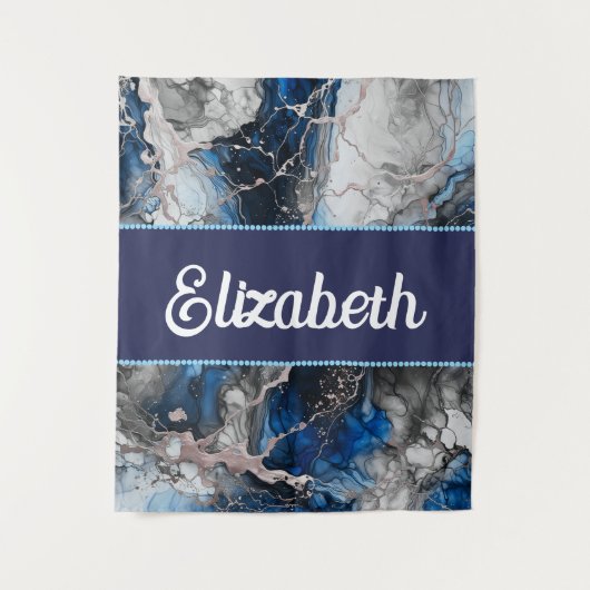 Lebhafte Tintenfusion Wandteppich (Vorderseite)