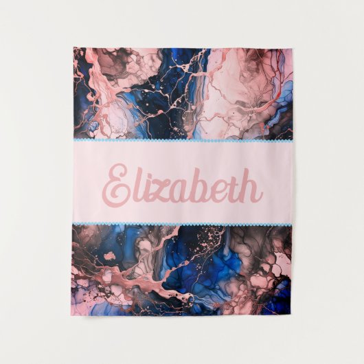 Lebhafte Tintenfusion Wandteppich (Vorderseite)