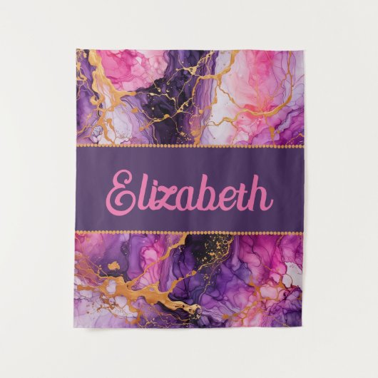 Lebhafte Tintenfusion Wandteppich (Vorderseite)