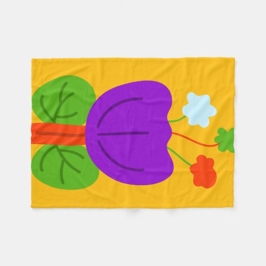 Lebhafte Tones Fleecedecke (Vorderseite (Horizontal))