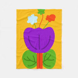 Lebhafte Tones Fleecedecke